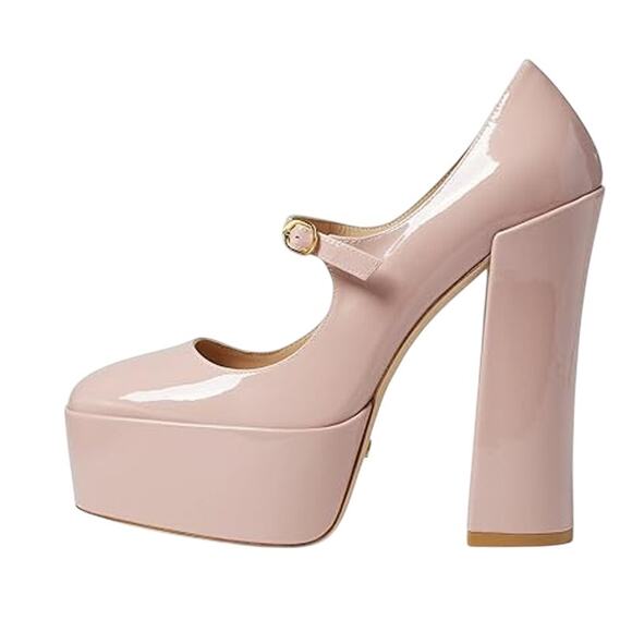 Stuart Weitzman Womens Skyhigh 145 Mary Jane Platform Pump US 9.5 Pink NWOB - Picture 2 of 12